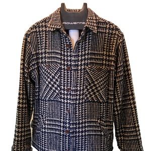Percival Clothing Flannel Workshirt - Navy Check Hound